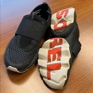 Sorel Black and Red Athletic Shoes